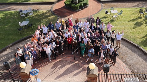 A group photo of APM volunteers